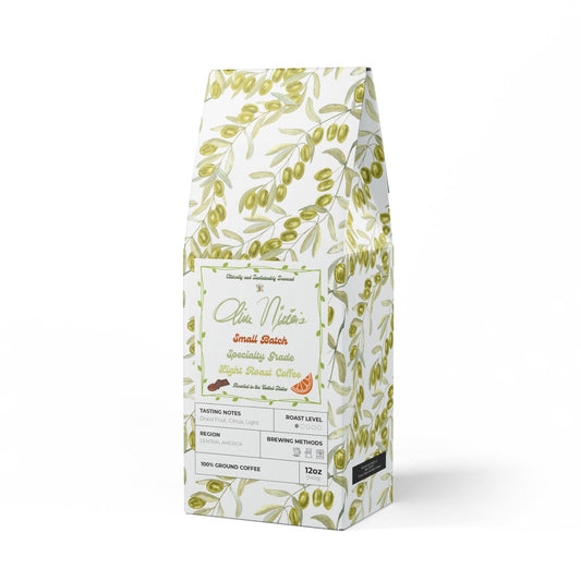 Olive Nixie’s Small Batch Specialty Grade Light Roast Ground Coffee